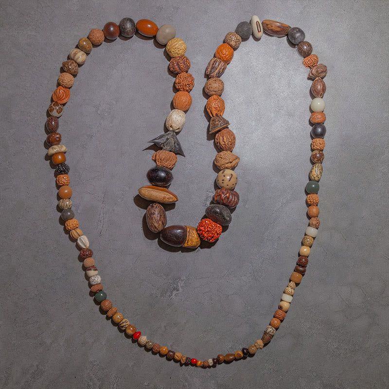 Wear FengShui 108 Mala Beads Bodhi Seed Luck Wealth Bracelet Wrist Mala