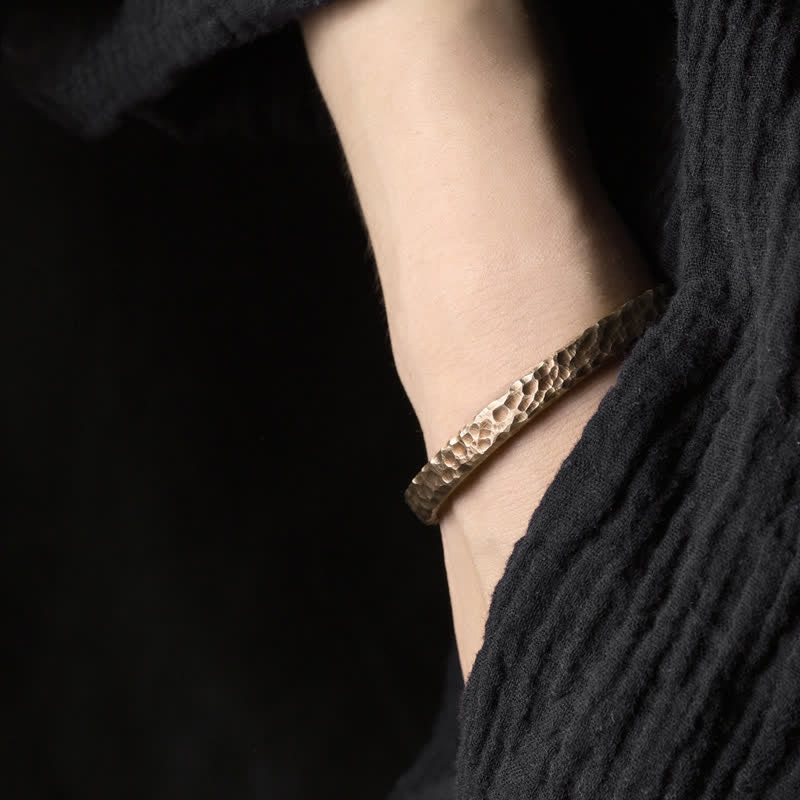 Wear FengShui Simple Design Copper Wealth Cuff Bracelet