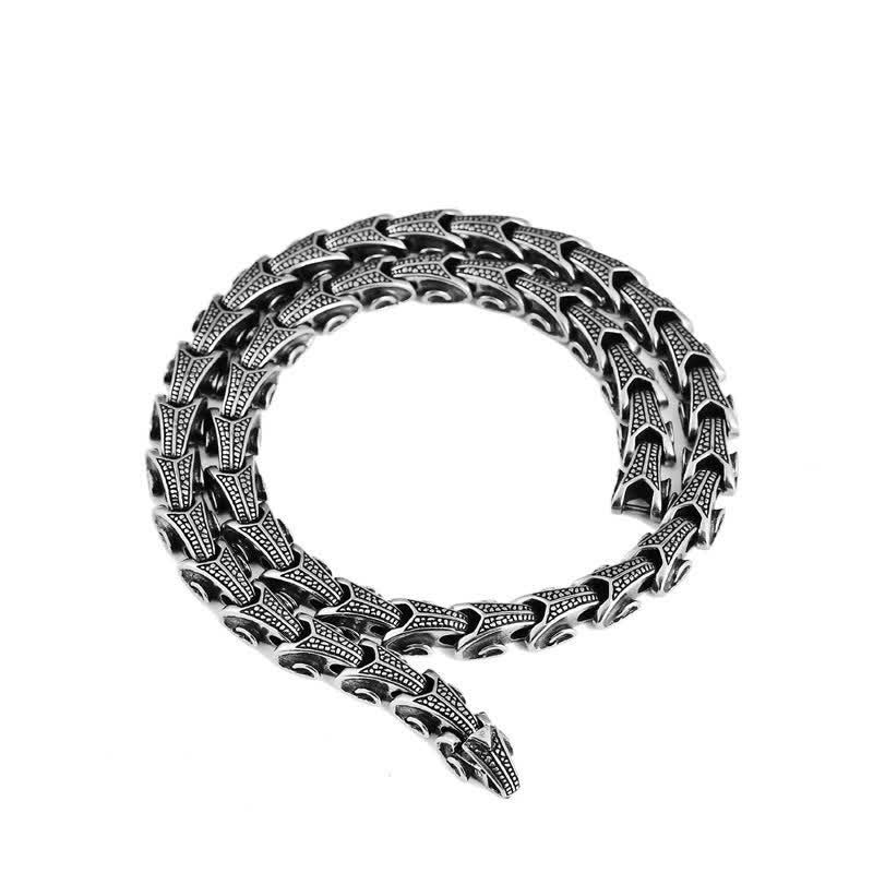 Wear FengShui Dragon Pattern Titanium Steel Protection Necklace Pendant Bracelet