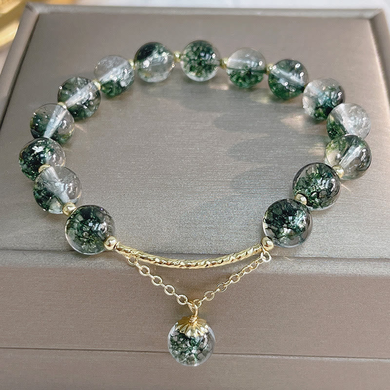 Wear FengShui Green Phantom Crystal Confidence Charm Bracelet