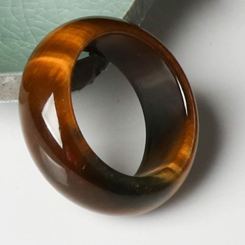 Wear FengShui Tiger Eye Stone Strength Protection Ring