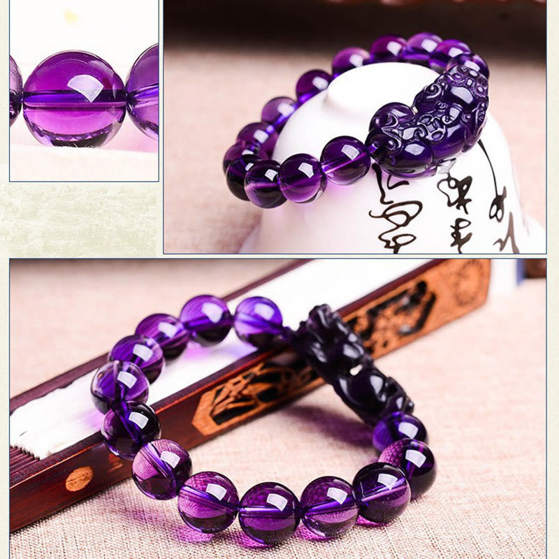 Wear FengShui Feng Shui Amethyst Fortune Wealth Bracelet