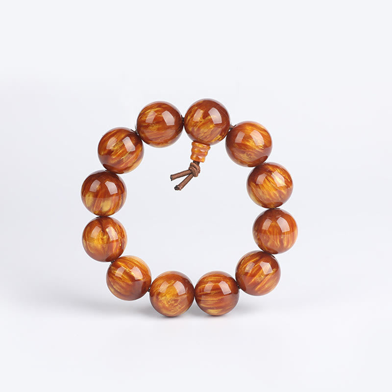 Wear FengShui Golden Sea Willow Success Positive Bracelet Mala