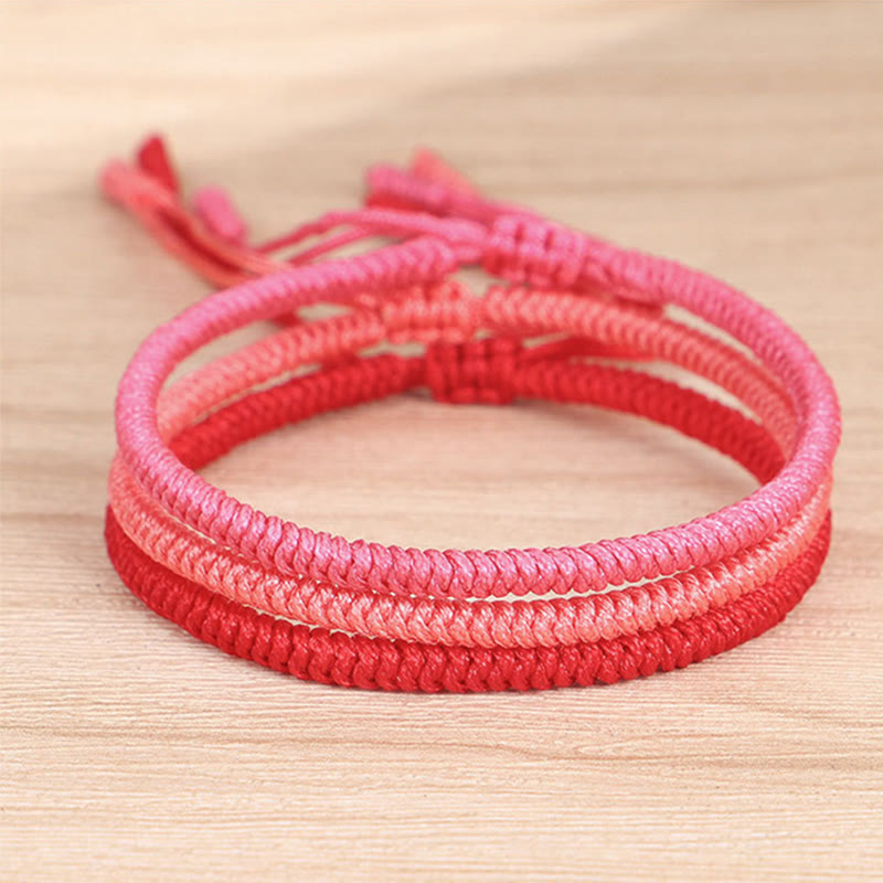 Wear FengShui Tibetan 3Pcs King Kong Knot Protection Braided Bracelet