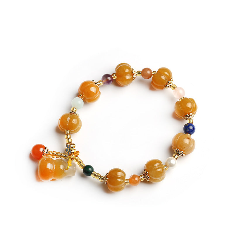 Wear FengShui Golden Silk Jade Pixiu Wealth Bracelet