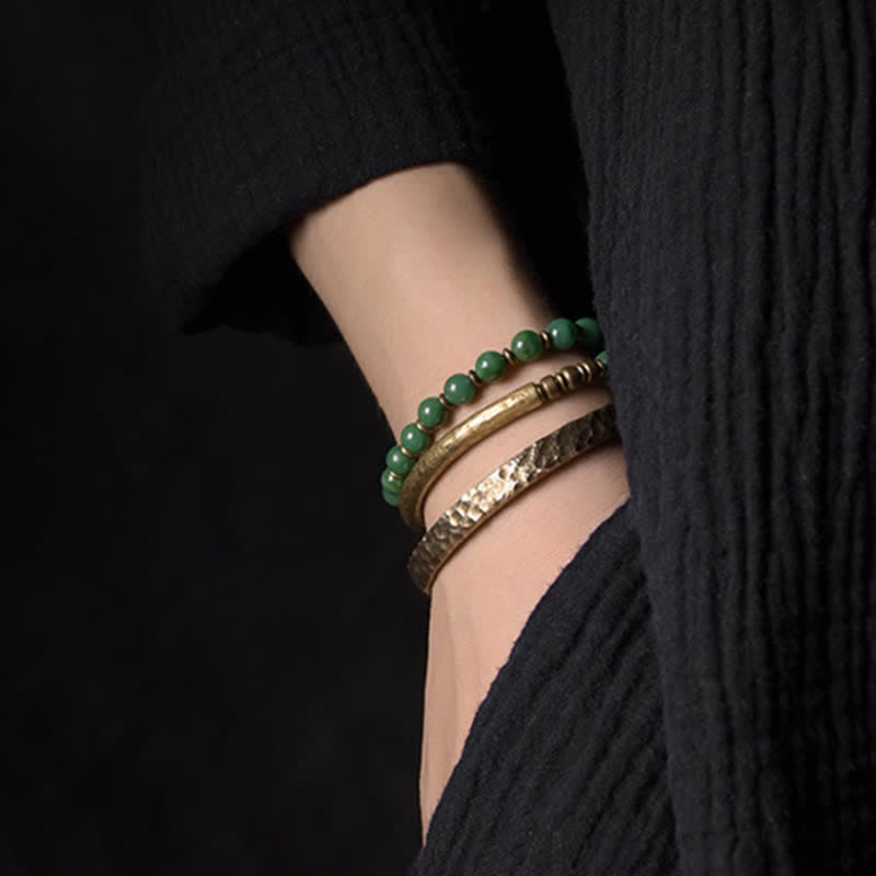Wear FengShui Simple Design Copper Wealth Cuff Bracelet