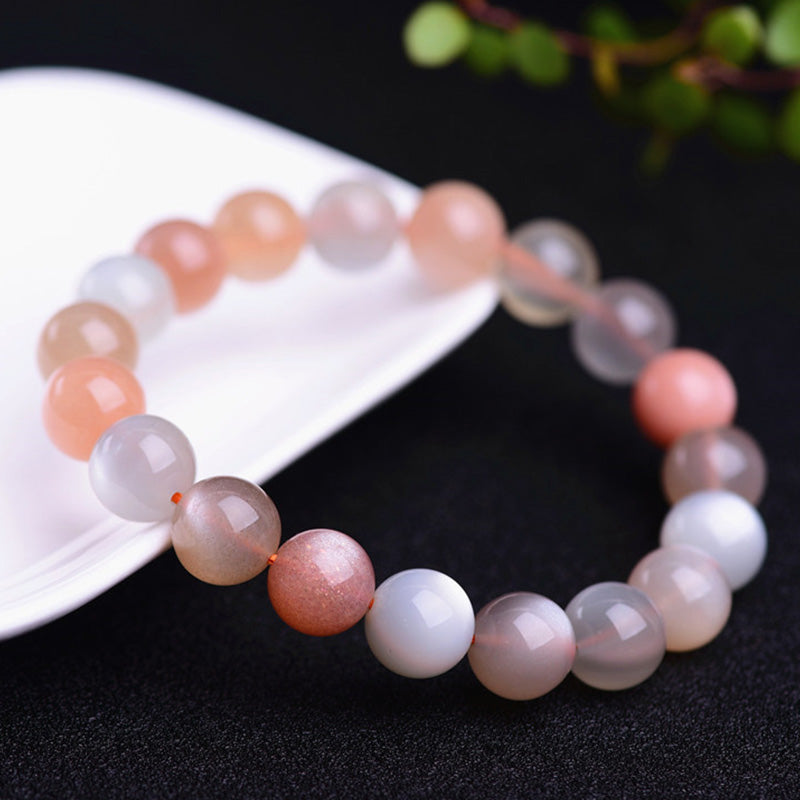 Wear FengShui Natural Moonstone Wealth Positive Bracelet