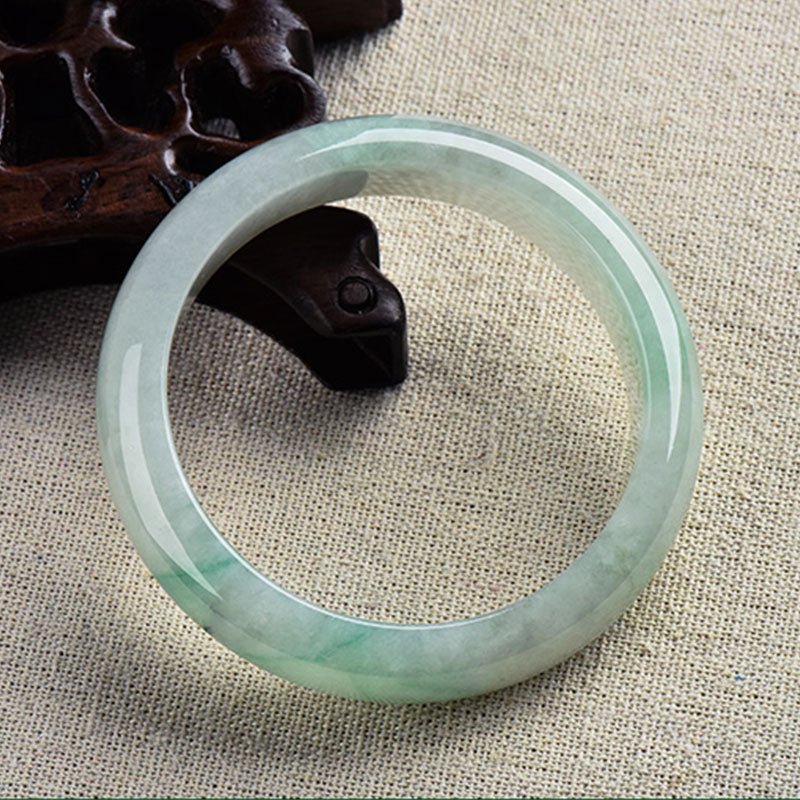 Wear FengShui Natural Jade Luck Healing Prosperity Bangle Bracelet