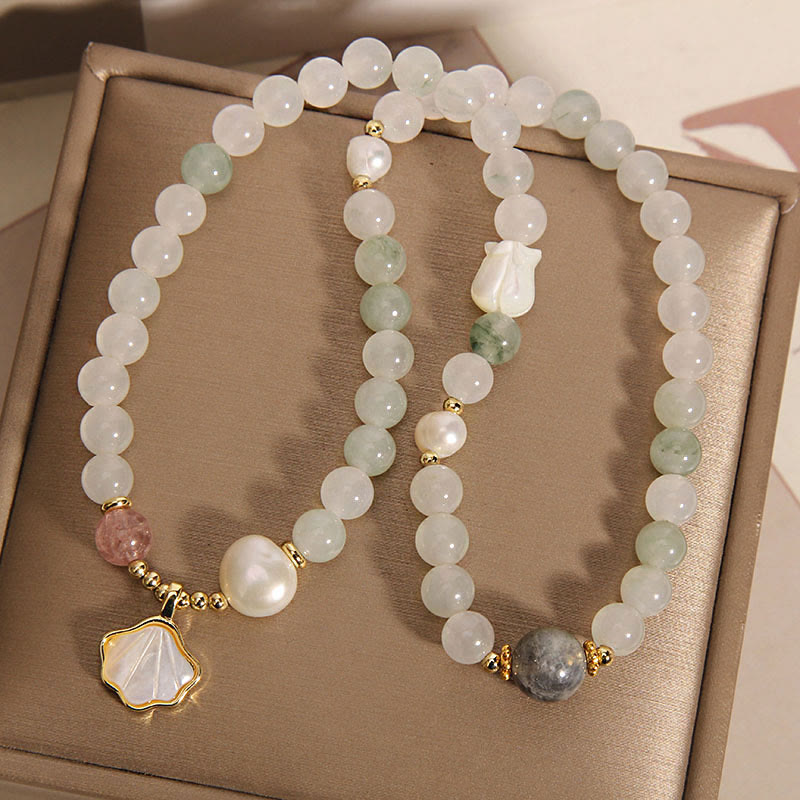 Wear FengShui Double Layer Jade Shell Luck Bracelet