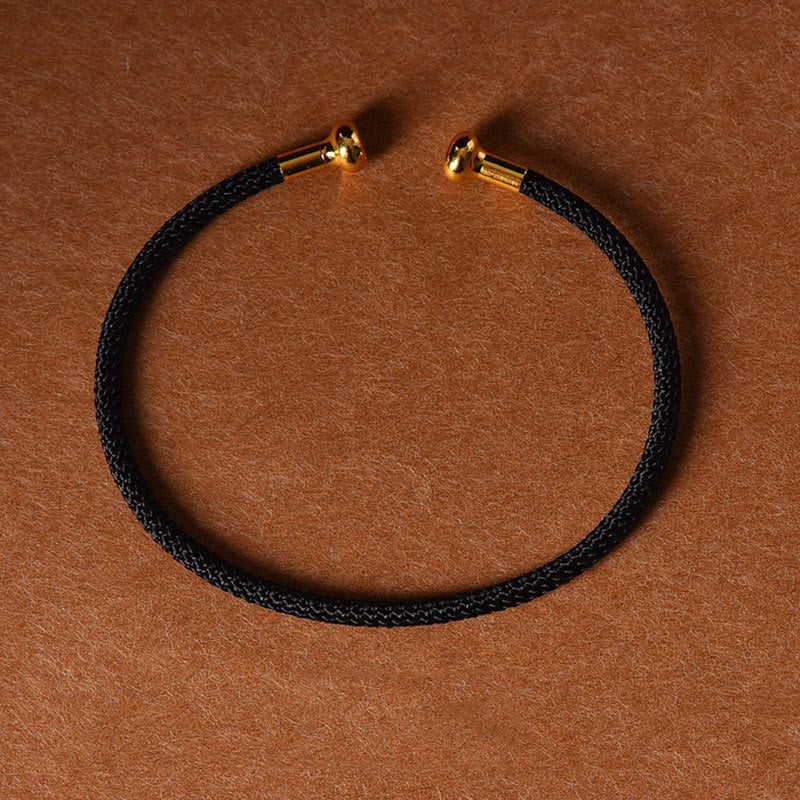 Wear FengShui Simple Design Handmade Luck Braid String Cuff Bracelet
