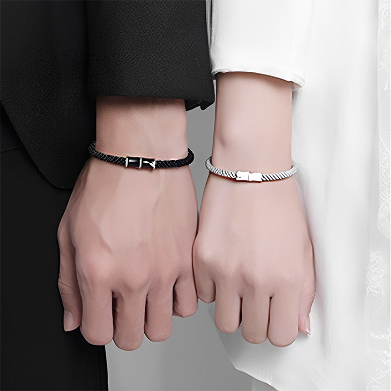 Wear FengShui Bamboo Pattern Healing Couple Rope Bracelet