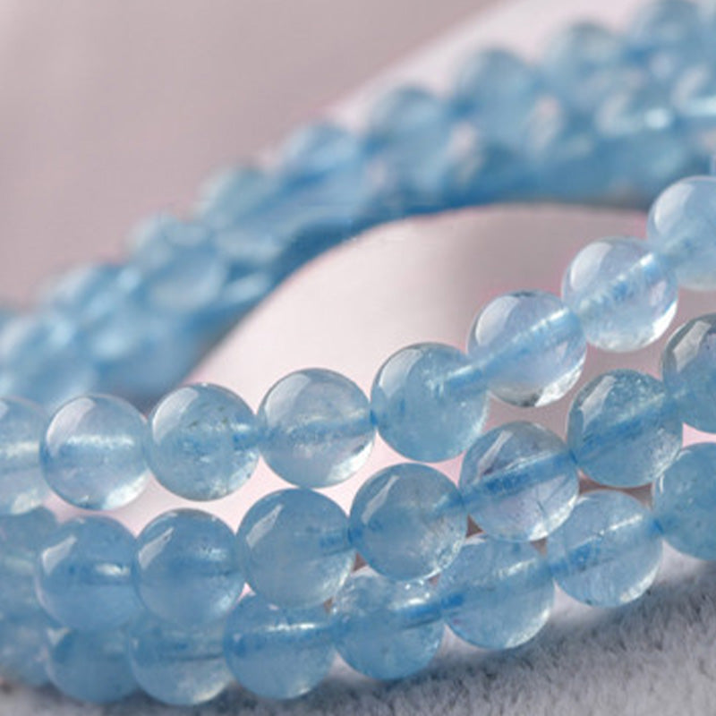 Wear FengShui Natural Aquamarine Peace Healing Bracelet