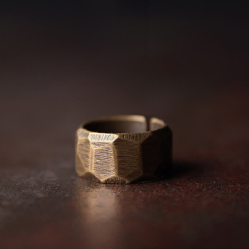 Wear FengShui Tibetan Simple Design Copper Wealth Ring