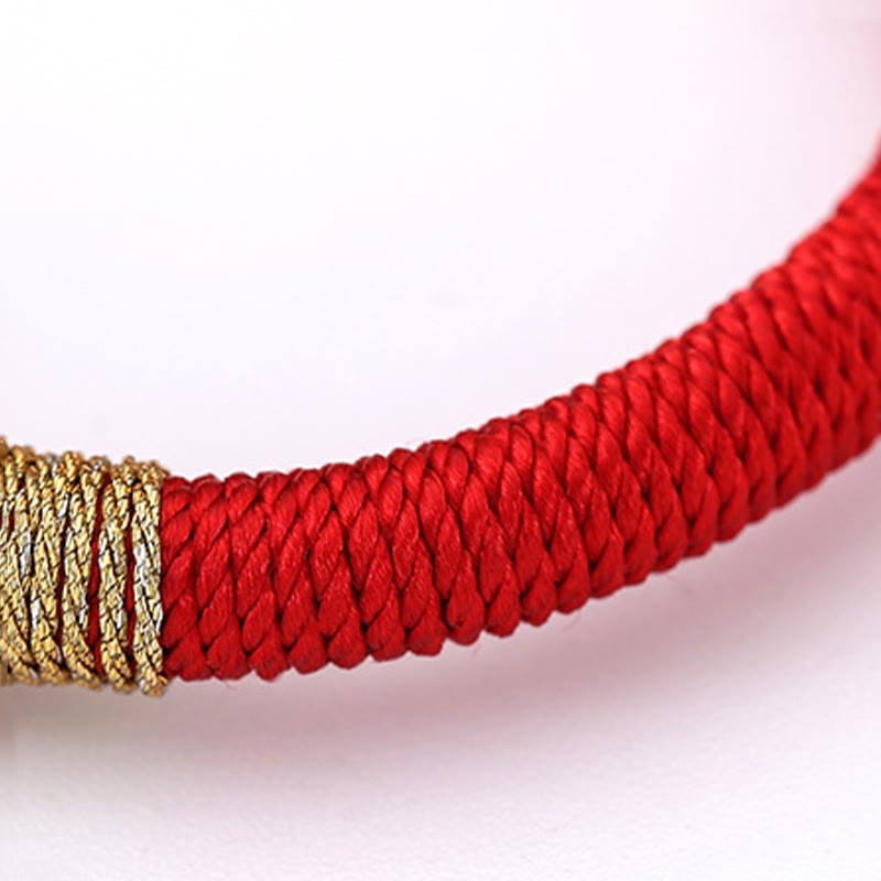 Wear FengShui Tibetan Handmade Colorful King Kong Knot Five Elements Luck Braid String Bracelet