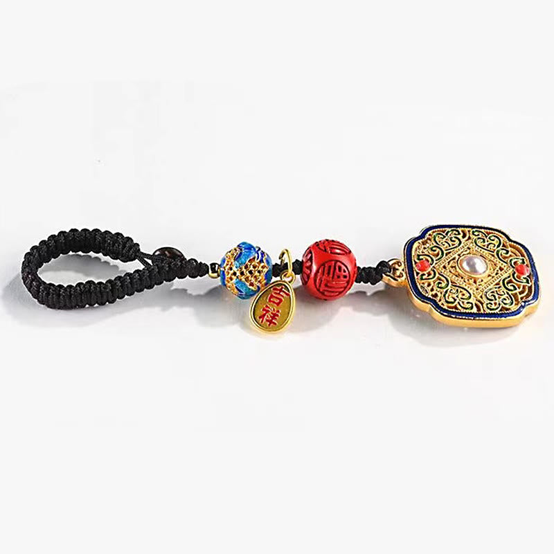 Wear FengShui Fu Character Blessing Ruyi Charm Key Chain