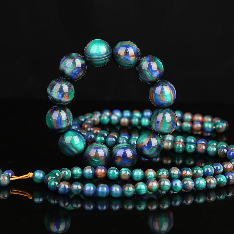 Wear FengShui Colorful Sea Willow Mala Positive Bracelet Ring