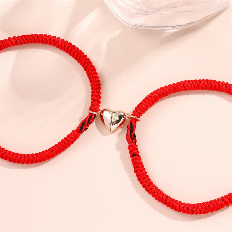 Wear FengShui 2Pcs Tibetan Luck Chinese Knot Protection String Bracelet
