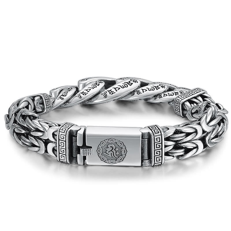 Wear FengShui Om Mani Padme Hum Engraved Peace Purity Bracelet
