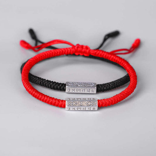 Wear FengShui Om Mani Padme Hum Luck Protection Red String Bracelet