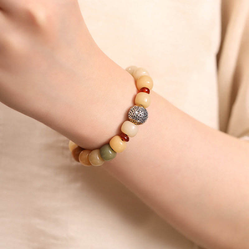 Wear FengShui Natural Bodhi Seed The Lord of the Corpse Forest Om Mani Padme Hum Wisdom Bracelet