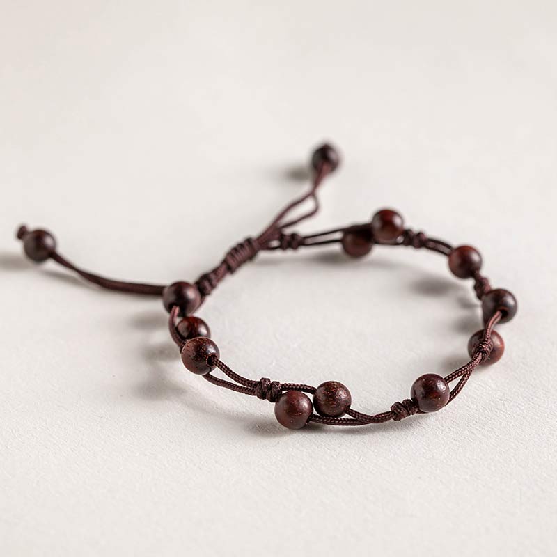 Wear FengShui Red Agate Moss Agate Cinnabar Calm Bracelet
