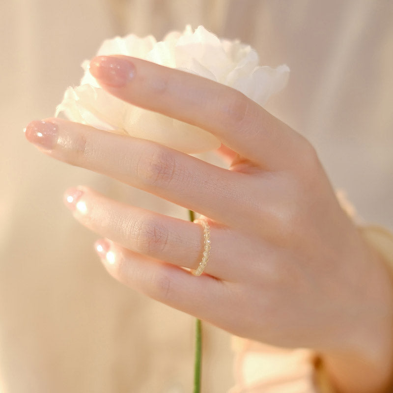 Wear FengShui Natural Citrine Happiness Prosperity Ring