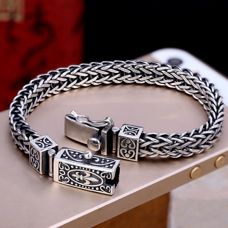 Wear FengShui Retro Dragon Keel Braided Design Balance Healing Bracelet
