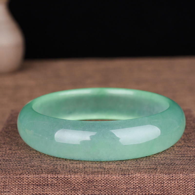 Wear FengShui Natural Jade Luck Healing Prosperity Bangle Bracelet