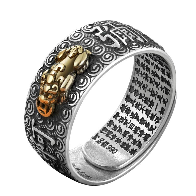 Wear FengShui Chinese Zodiac Natal Buddha Wealth Luck Adjustable Ring