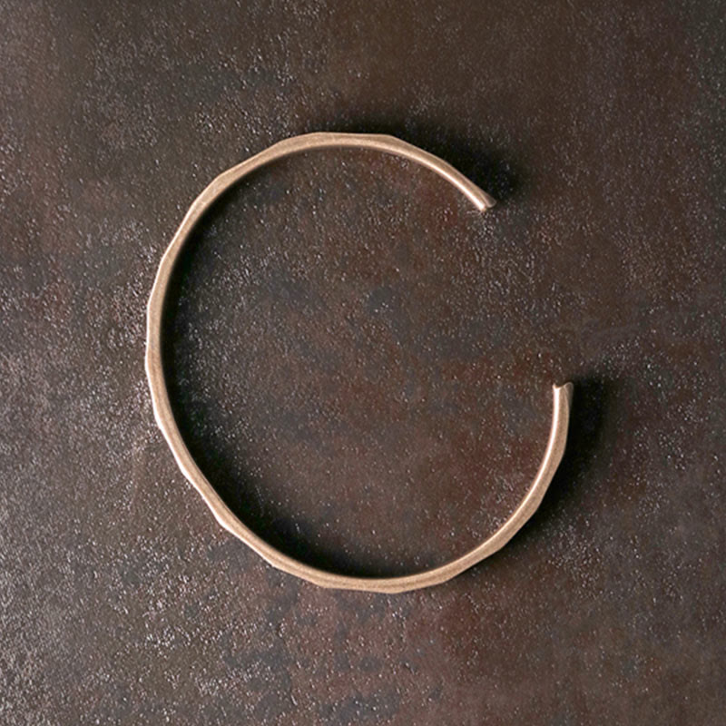 Wear FengShui Vintage Rustic Design Copper Wealth Adjustable Cuff Bracelet