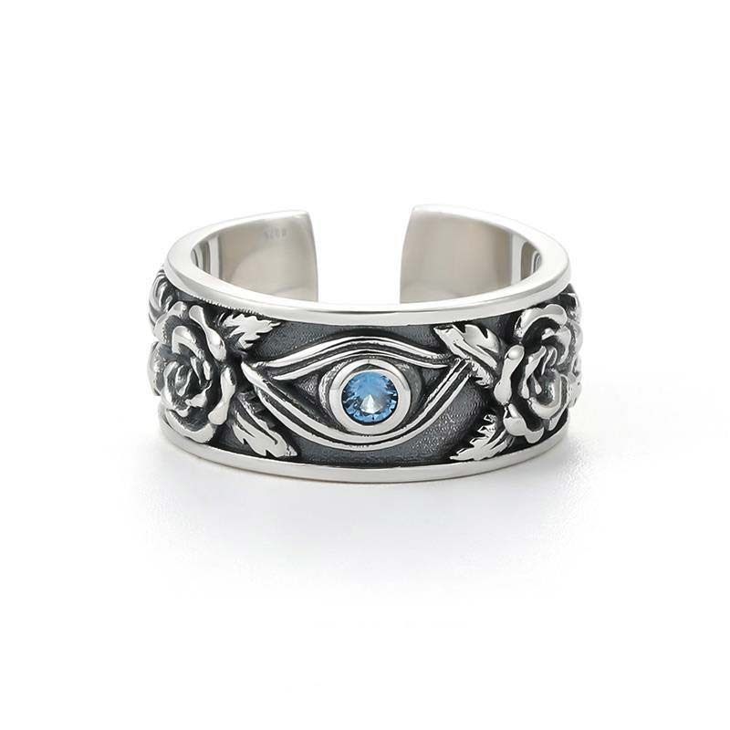 Wear FengShui Eye Of Horus Crystal Protection Adjustable Ring