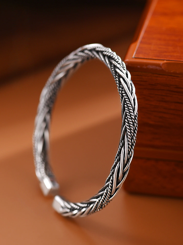 Buddha3bodhi Pure Silver Woven Vintage Bracelet