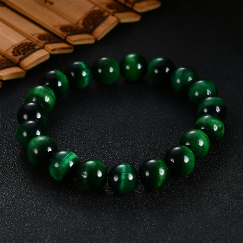 Wear FengShui Natural Green Tiger Eye Strength Bracelet