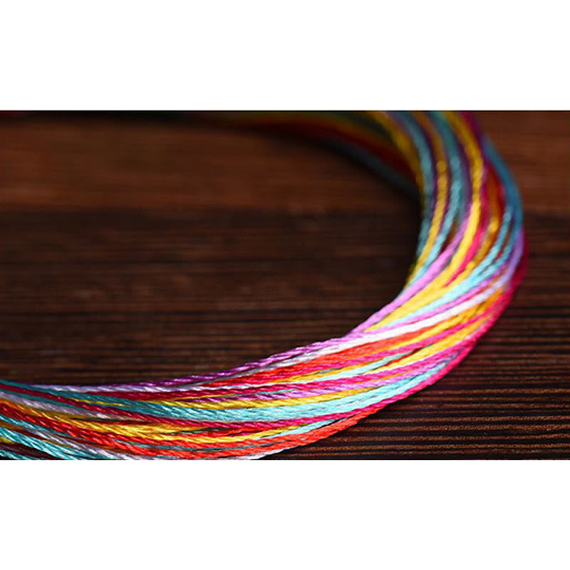 Wear FengShui Tibetan Handmade Five Colorful Thread Dragon Boat Festival Protection Adult Child String Bracelet
