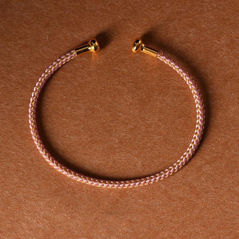 Wear FengShui Simple Design Handmade Luck Braid String Cuff Bracelet