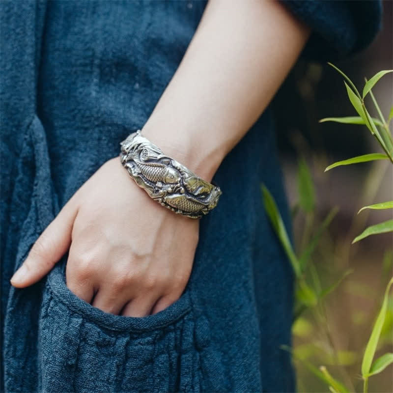 Wear FengShui Wear FengShui Koi Fish Lotus Luck Wealth Bracelet Bangle