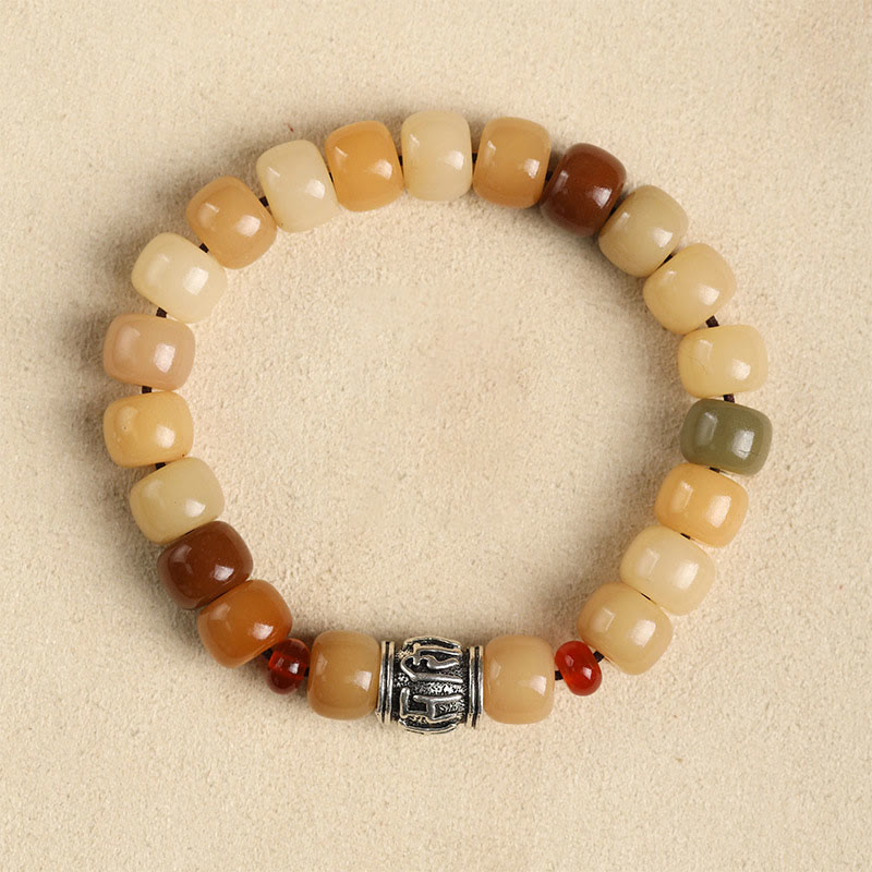 Wear FengShui Natural Bodhi Seed The Lord of the Corpse Forest Om Mani Padme Hum Wisdom Bracelet