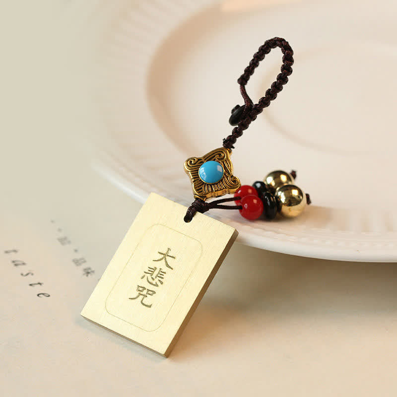 Wear FengShui Feng Shui Yin Yang Bagua Wenchang Pen Pagoda Prayer Wheel Keychain