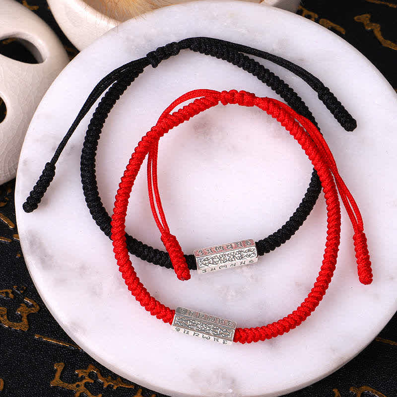 Wear FengShui Om Mani Padme Hum Luck Protection Red String Bracelet