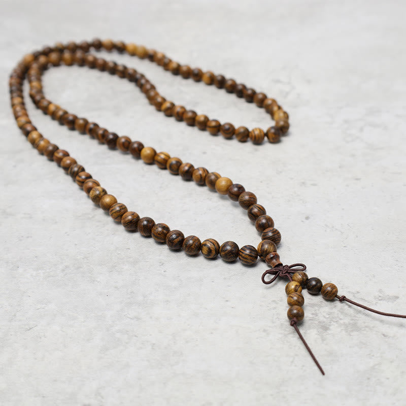 Wear FengShui 108 Mala Beads Bracelet Prayer Meditation Sandalwood Elastic