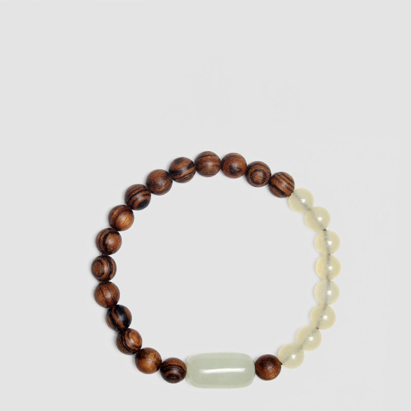 Wear FengShui  Jade Sandalwood Luck Abundance Bracelet
