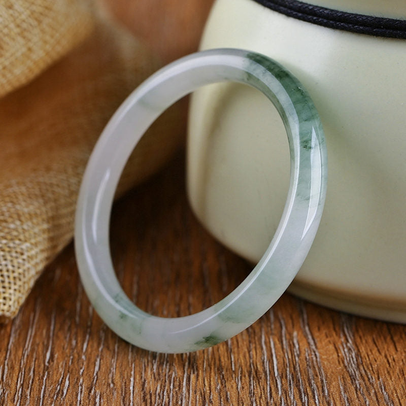 Wear FengShui Natural Jade Abundance Protection Bracelet Bangle