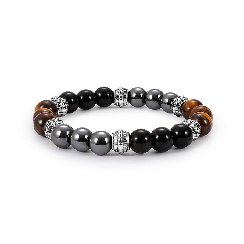 Wear FengShui Tiger Eye and Hematite Good Luck and Healing Bracelet