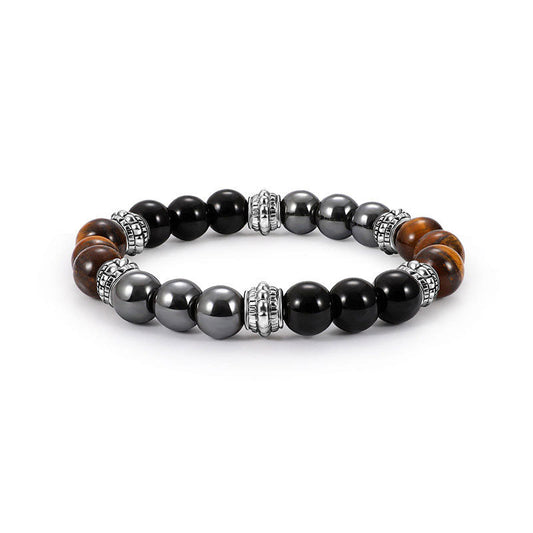 Wear FengShui Tiger Eye and Hematite Good Luck and Healing Bracelet