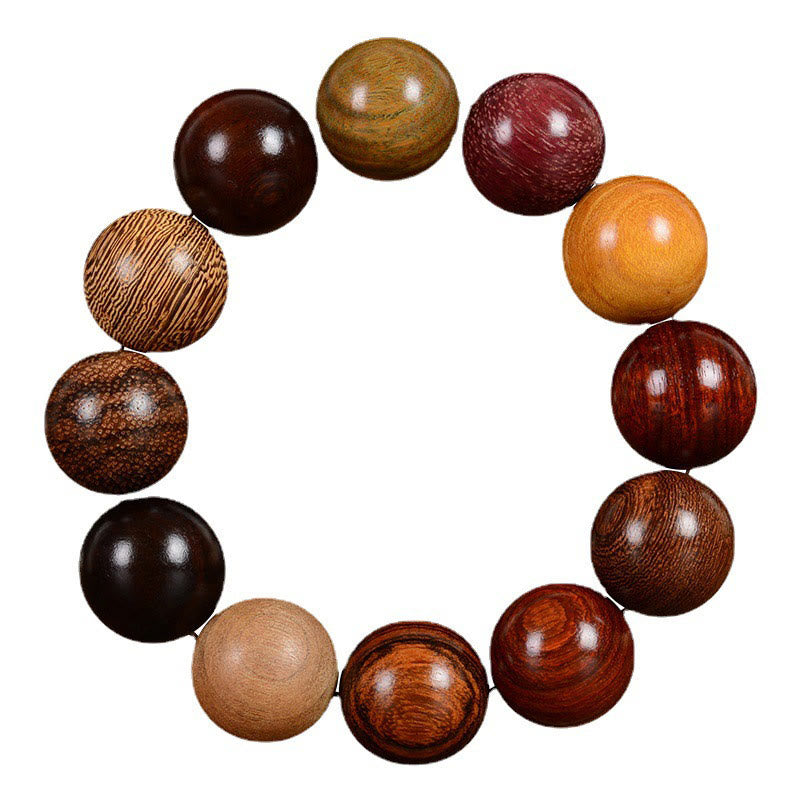 Wear FengShui Multicolored Sandalwood Protection Healing Bracelet