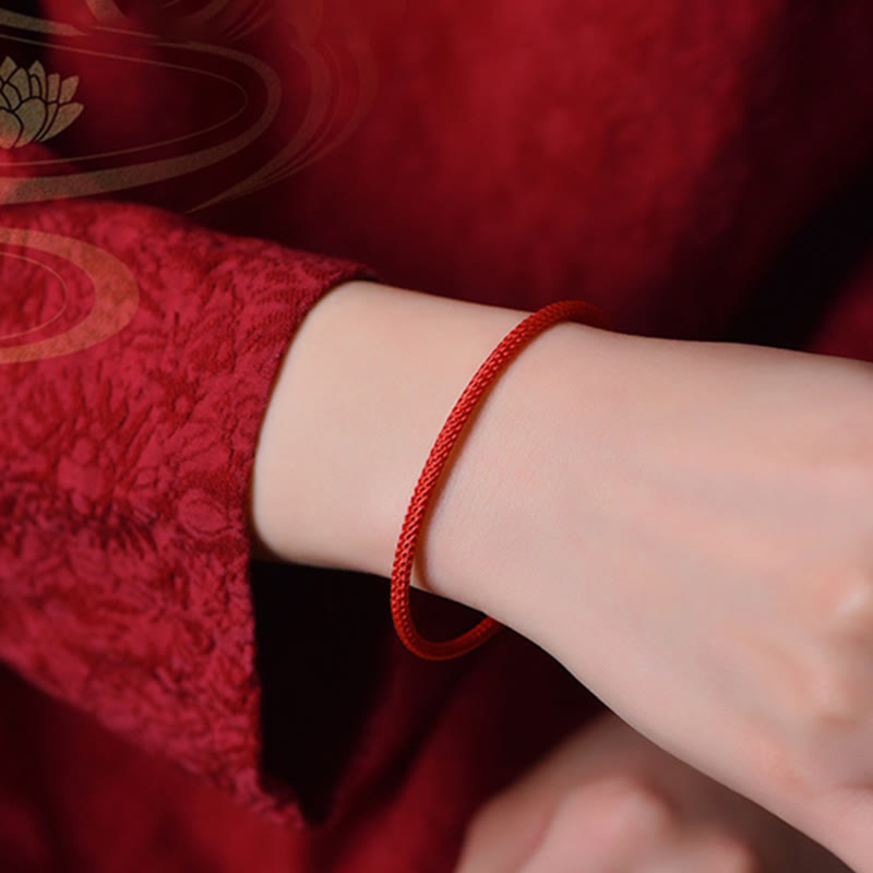 Wear FengShui Simple Design Handmade Luck Braid String Cuff Bracelet