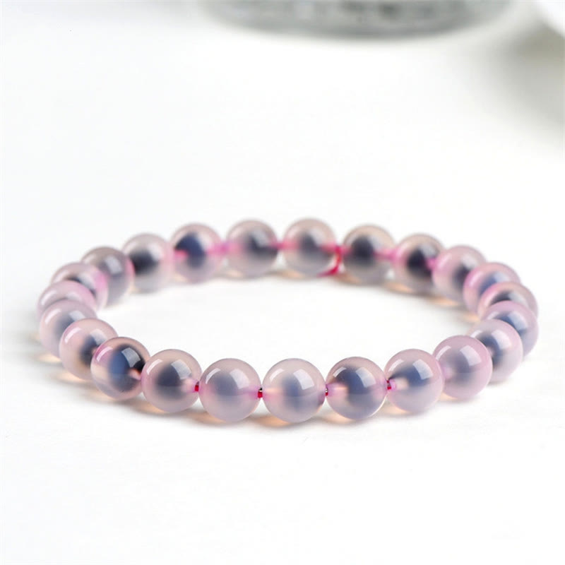 Wear FengShui Natural Colorful Candy Agate Harmony Strength Bead Bracelet