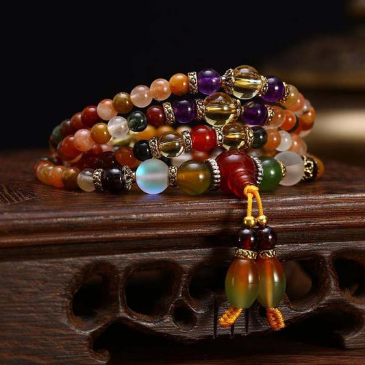 Wear FengShui The 108 Quartz Healing Mala Bracelet