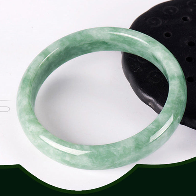 Wear FengShui Natural Jade Prosperity Bangle Bracelet