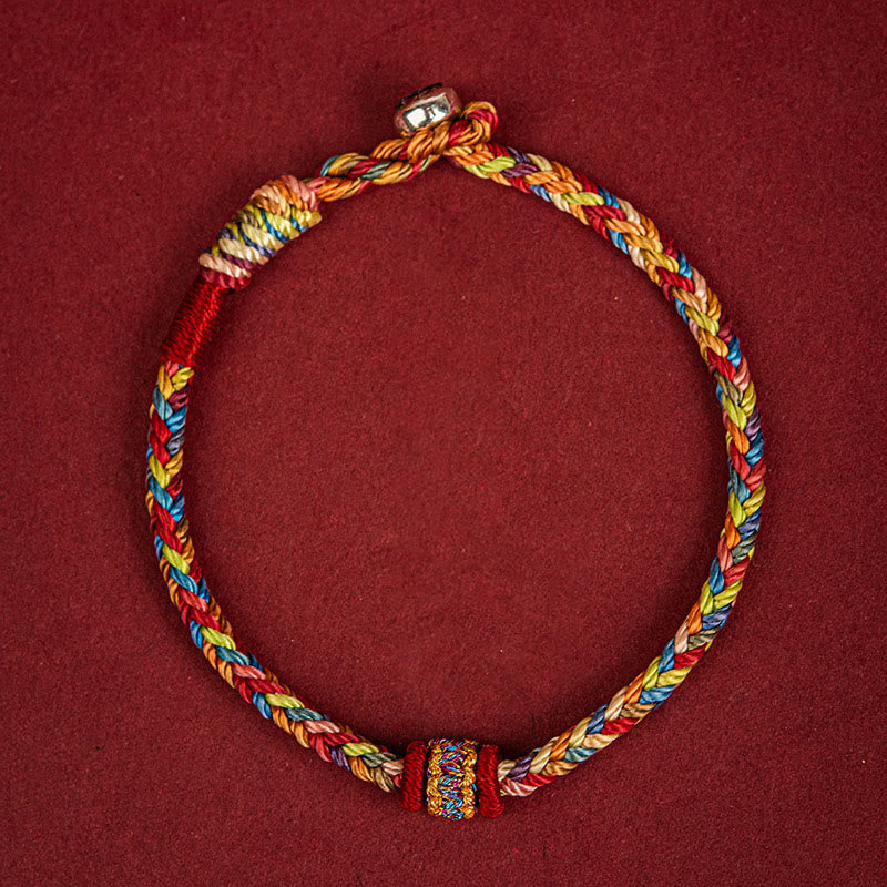 Wear FengShui Handmade Dragon Boat Festival Luck Colorful Rope Child Adult Bracelet